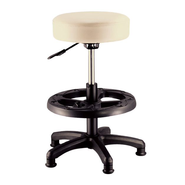 加厚吧檯椅 71cm高 米白 五爪塑鋼腳