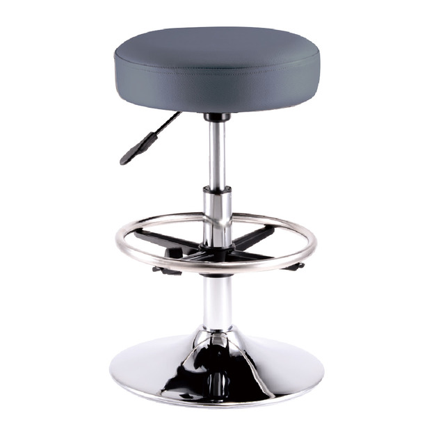 加厚吧檯椅 67cm高 米白 圓盤腳