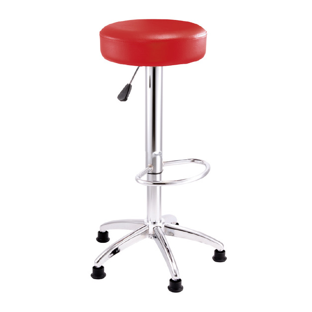 加厚吧檯椅 84cm高 紅色 五爪金屬腳