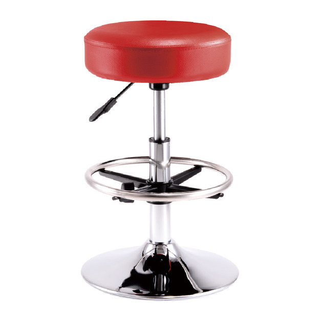 加厚吧檯椅 67cm高 紅色 圓盤腳