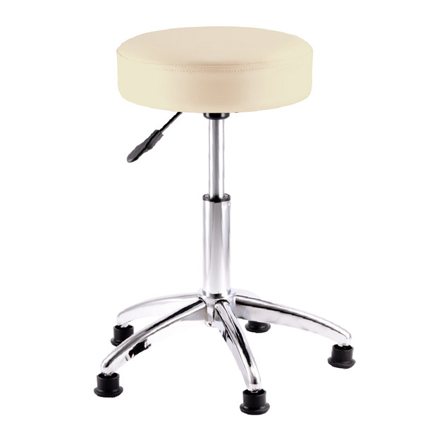 加厚吧檯椅 52cm高 米白 五爪金屬腳