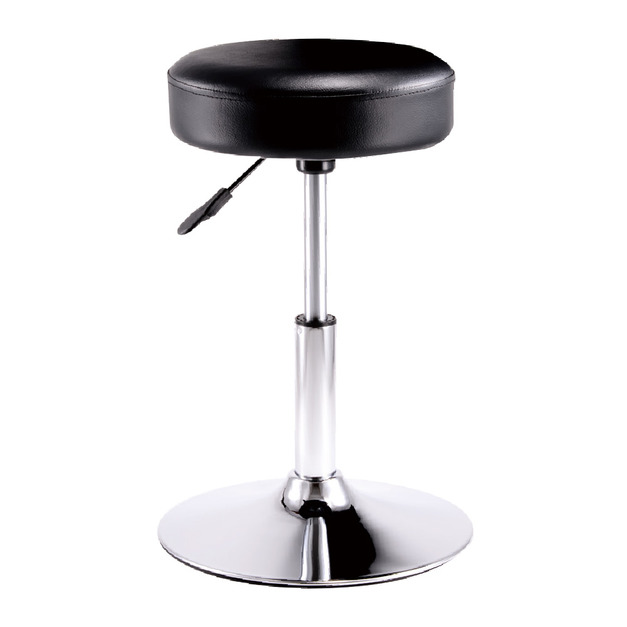 加厚吧檯椅 55cm高 黑色 圓盤腳