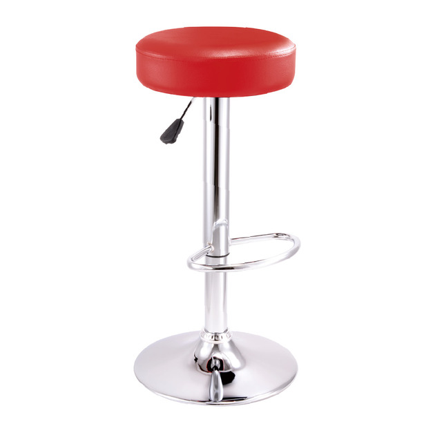 加厚吧檯椅 80cm高 紅色 圓盤腳