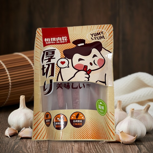 【相撲肉乾】航空版超厚筷子真空肉條(人氣蒜味) 240g