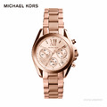 Michael Kors | MINI BRADSHAW 羅馬假期玫瑰金三眼計時腕錶(MK5799)