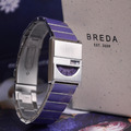 BREDA │ Tandem系列 長方形數字+時間顯示造型手錶 - 紫1747C_4