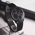 Calvin Klein CK手錶 minimal系列 - 霧黑面大LOGO米蘭錶帶 K3M5145X_5