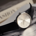 Calvin Klein CK手錶 紳士簡約三針皮帶腕錶-白x白鋼 K8Q311C6 限時搭贈錶帶_4