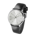Calvin Klein CK手錶 紳士簡約三針皮帶腕錶-白x白鋼 K8Q311C6 限時搭贈錶帶_1