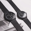 Calvin Klein CK手錶 minimal系列 - 霧黑面大LOGO米蘭錶帶 K3M5245X_3