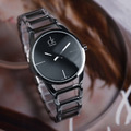 Calvin Klein CK手錶 stately系列女錶 不鏽鋼鍊錶帶 - 黑K3G23121_3