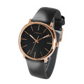 Calvin Klein CK手錶 紳士簡約三針皮帶手錶-黑x玫瑰金 K8Q316C3 限時搭贈錶帶_1