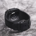 APPLE WATCH 蘋果手錶保護殼 | 超輕量鈦鋼碳纖維殼 / 氟橡膠錶帶-黑色_7