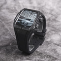 APPLE WATCH 蘋果手錶保護殼 | 超輕量鈦鋼碳纖維殼 / 氟橡膠錶帶-黑色_5