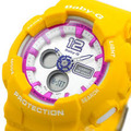 CASIO BABY-G 活力啦啦隊,黃x桃紅,運動潮流錶 BA-120-9B_1