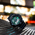 CASIO G-SHOCK 指針數位多功能運動錶潮流錶,午夜綠 GA-700MG-1ADR_6