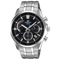 CASIO EDIFICE 系列 日製三眼計時 不銹鋼錶 EFB-550D-1AVUDR