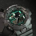 CASIO G-SHOCK 指針數位多功能運動錶潮流錶,午夜綠 GA-700MG-1ADR_3
