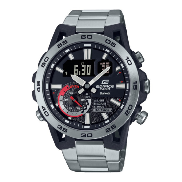 CASIO EDIFICE系列 碳纖維藍牙賽車腕錶ECB-40D-1A