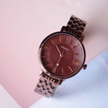 FOSSIL 復古魅力 Jacqueline系列 紫紅色不鏽鋼鍊帶錶 ES4100_4