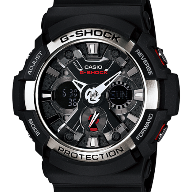 CASIO G-SHOCK 優質金屬外觀 高品質獨特設計錶款  GA-200-1A