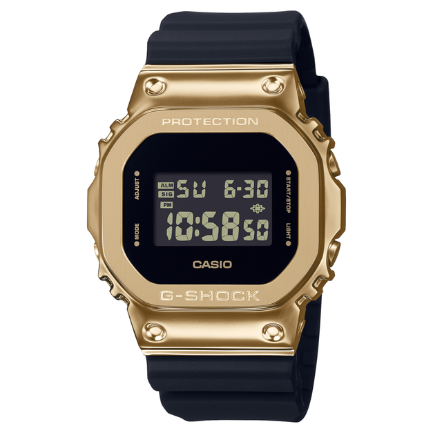 CASIO G-SHOCK 黑金配色 奢華新潮外觀錶款  GM-5600G-9