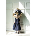 Daisy Blooming on Plain Navy Double Layers Dress Set_4