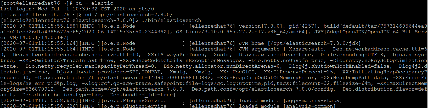 ElasticSearch啟動畫面