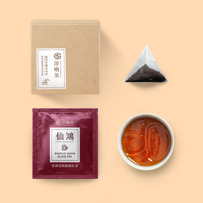 【淳嶼茶】仙鴻．洛神阿薩姆紅茶｜三角立體茶包5gx10包