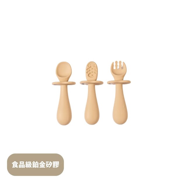 黃色小鴨｜鉑金矽膠360度訓練餐具固齒器