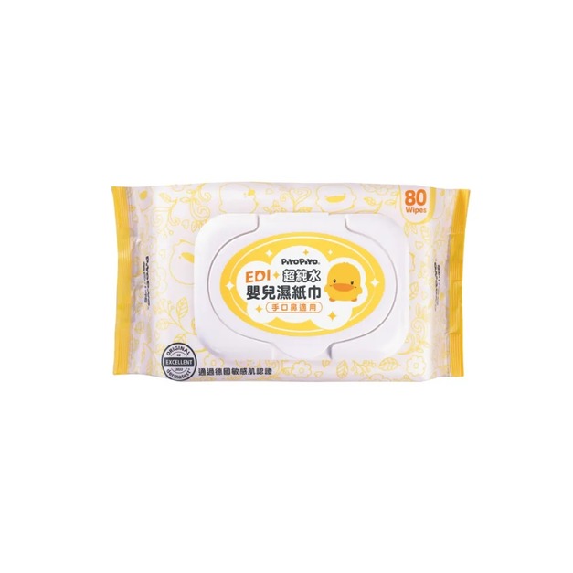 黃色小鴨｜超純水蘆薈保濕嬰兒濕紙巾