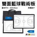 黑白幫 30x45 雙面單色籃球戰術板+袋子