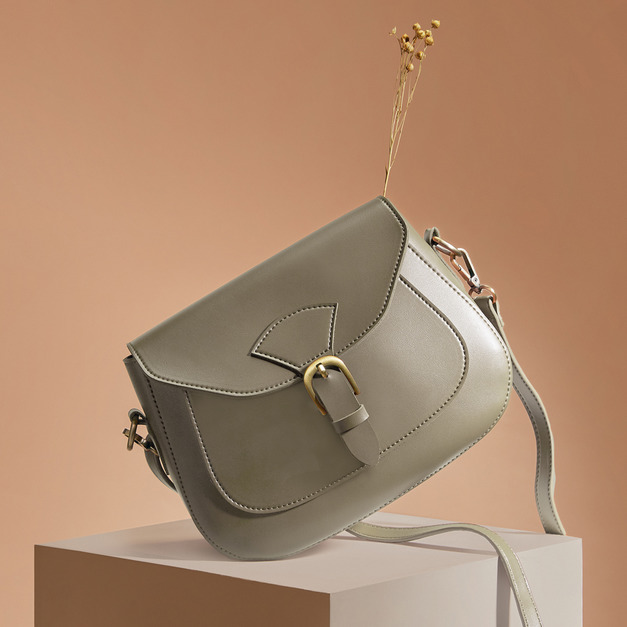 光合系 歐姆斜肩包-月亮灰