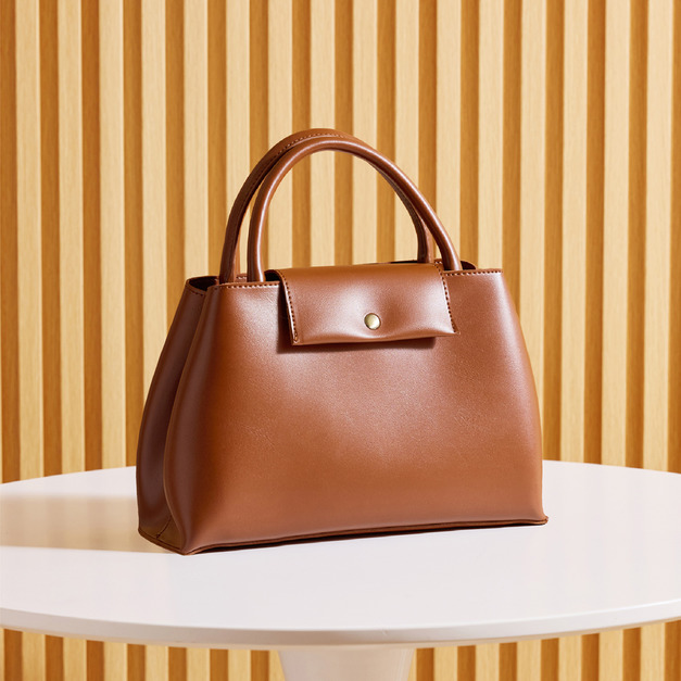 光合系 河畔手提包-焦糖棕