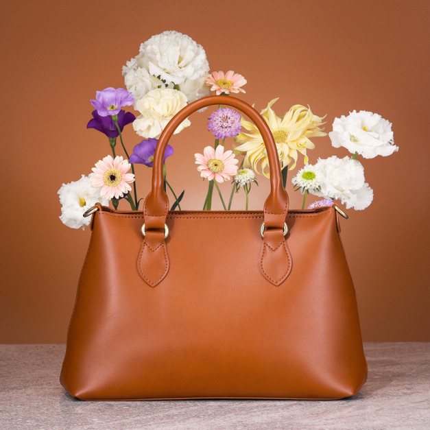 光合系 日光手提包-咖啡色