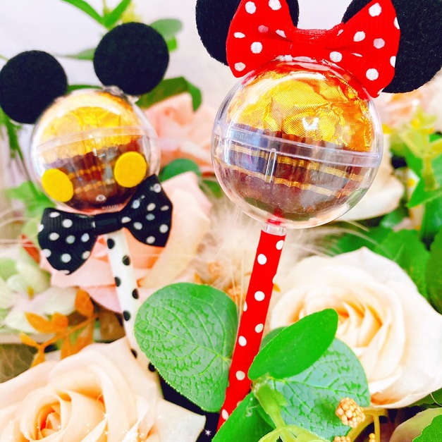 婚禮小物~*米奇米妮造型 糖果棒 金莎棒