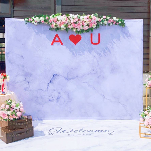 微粉好時光 大理石系列婚禮佈置