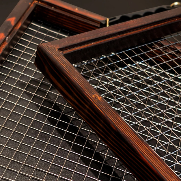 手提式木框X不鏽鋼網X植物上板用