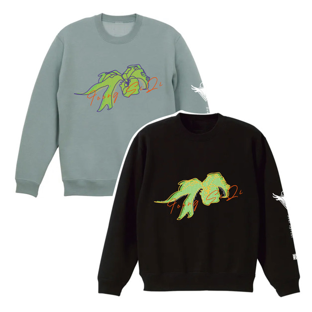 《蕨得設計》印花圓領大學T恤＿捲捲鹿鹿角蕨