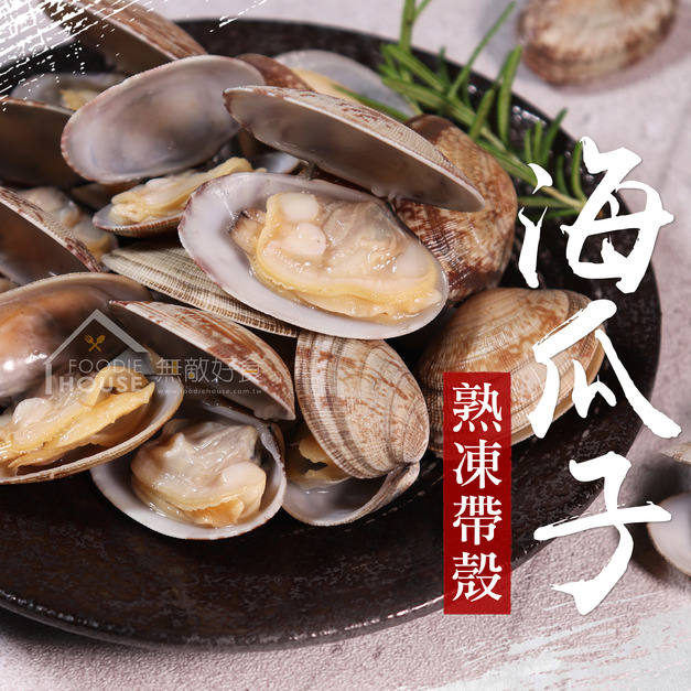 熟凍帶殼海瓜子L 41/50【500g/包】☻27折單包優惠價☻