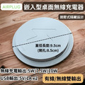 家具配件|嵌入型桌面無線充電器|有線無線雙輸出