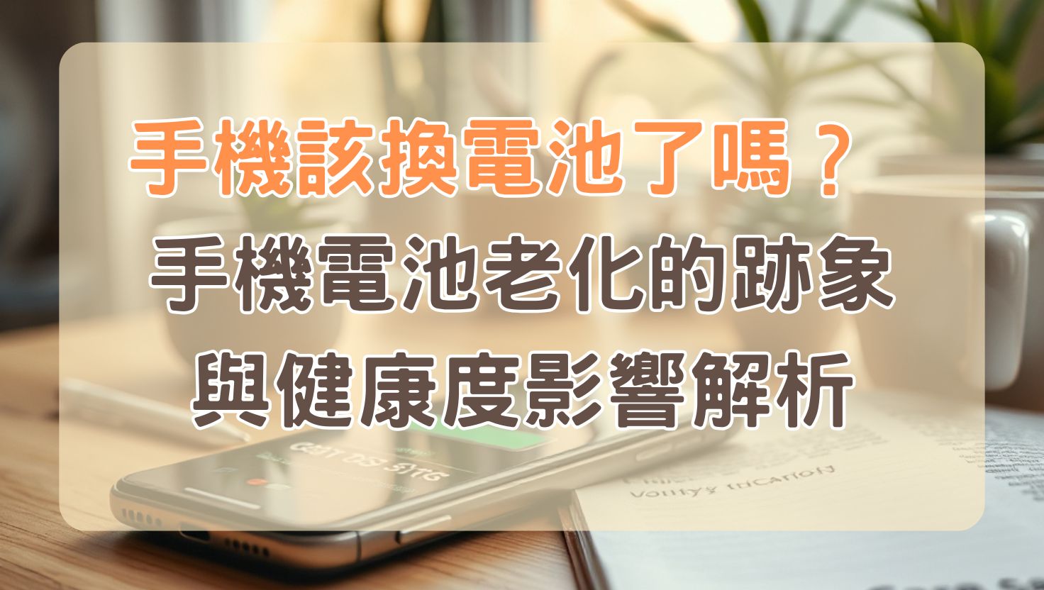 手機該換電池了嗎？ 手機電池老化的跡象與健康度影響解析