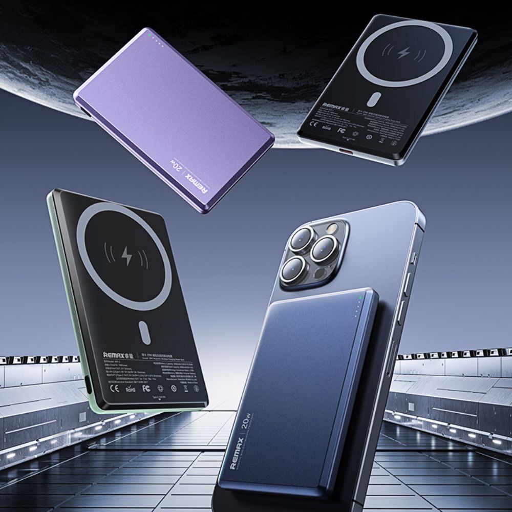 外出必備|超薄磁吸行動電源|大容量5000mAh|有線無線2合1