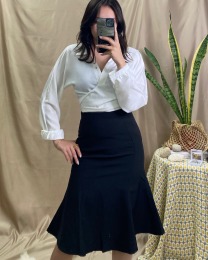 高腰包臀魚尾裙