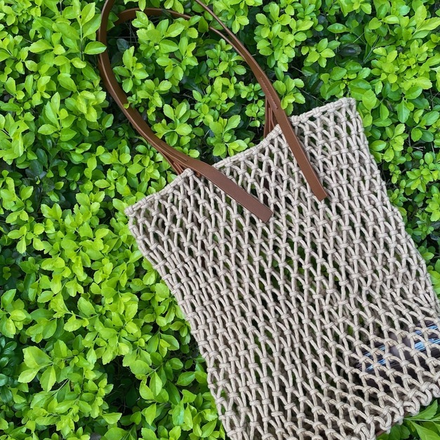 渡假風編織包包