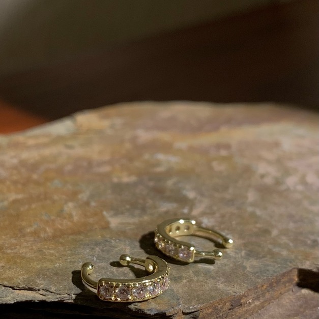 簡約小巧鋯石耳扣