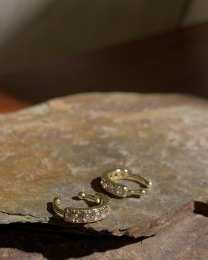 簡約小巧鋯石耳扣