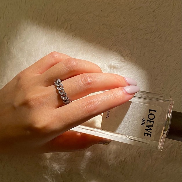 亮晶晶鏈條戒指