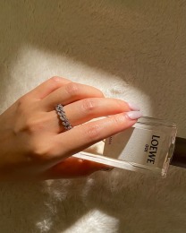 亮晶晶鏈條戒指