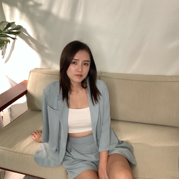 藍綠色夏天套裝